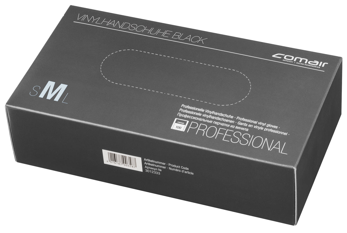 Vinylhandschuhe schwarz Größe M 100er Pack