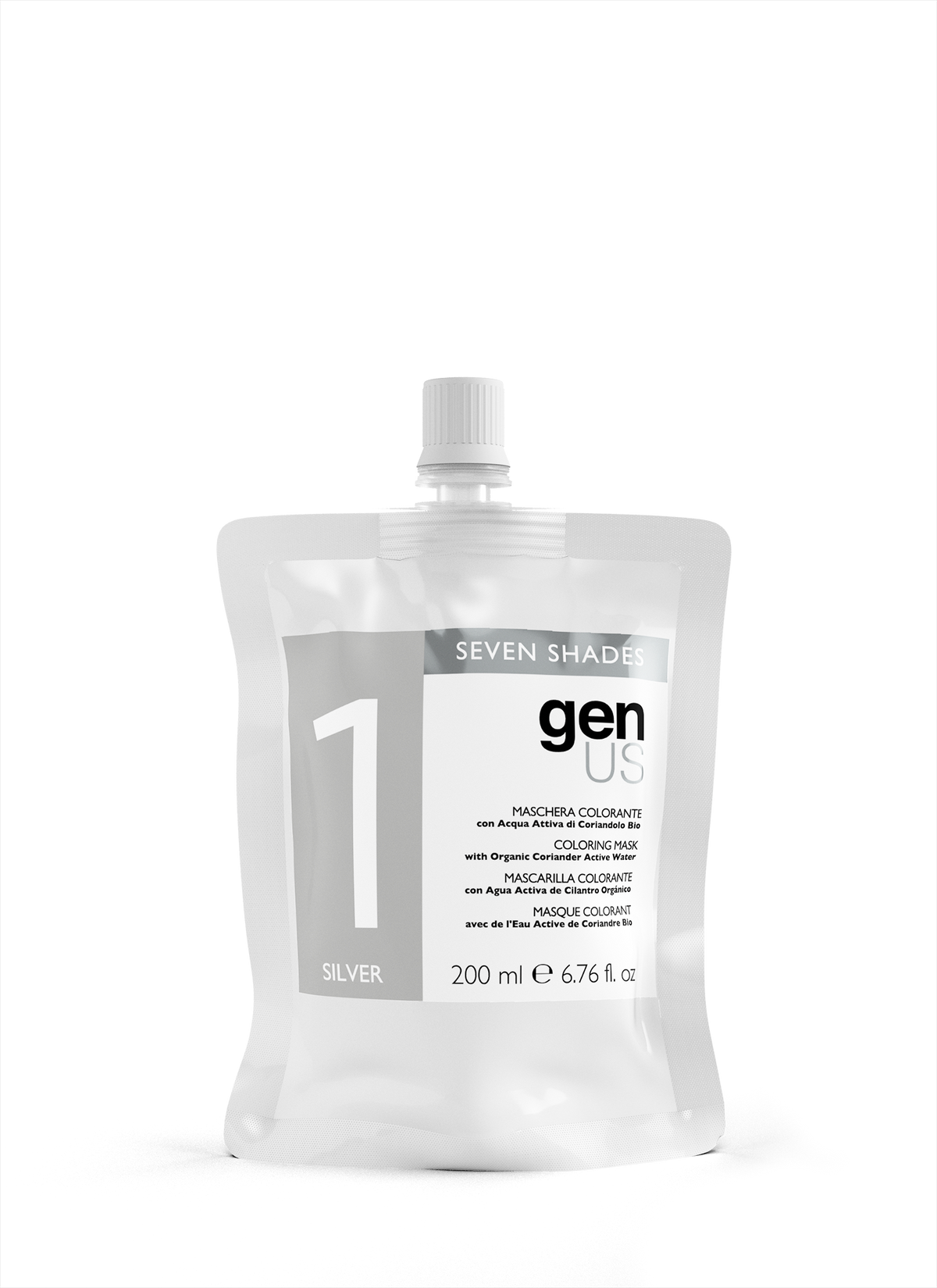 Genus Seven Shades Coloring Hair Mask 200ml - Silver