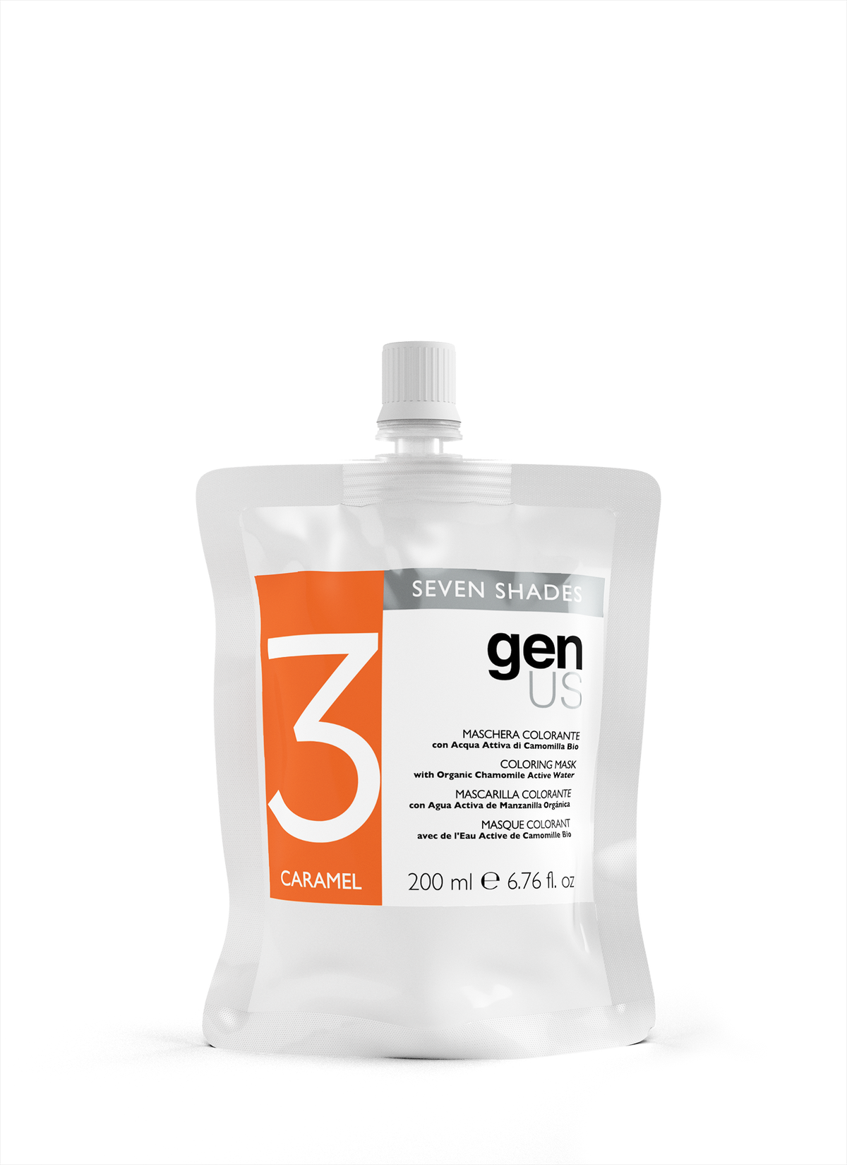 Genus Seven Shades Coloring Hair Mask 200ml - Caramel