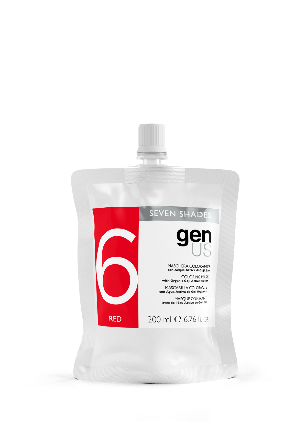 Genus Seven Shades Coloring Hair Mask 200ml - Red