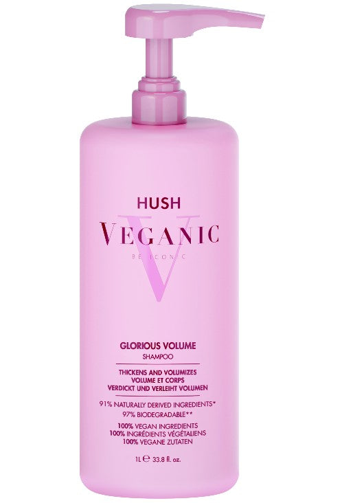 Hush Veganic Glorious Volume Shampoo 1000ml